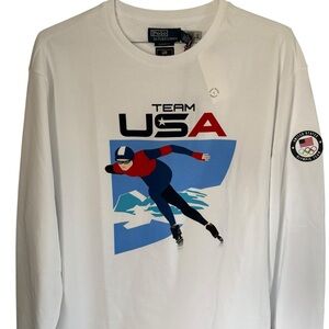 Polo Ralph Lauren Men’s 2026 Team USA Graphic L/S T Shirt Sz Large NWT